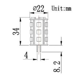 G4 Large Tower 18 LEDs 10-30V DC