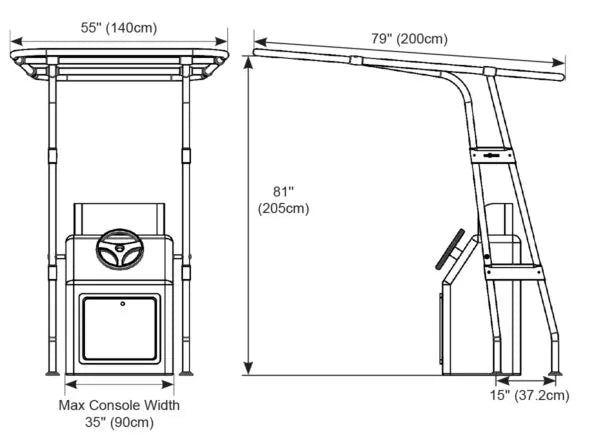 Heavy Duty T-Top Deck Mount