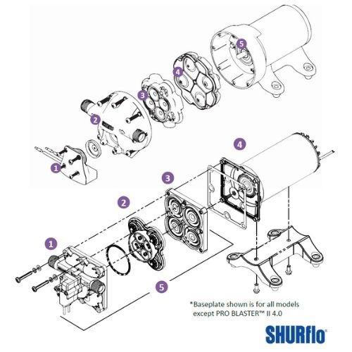 Pump Head Repair Kit suits 2088 Blaster Series