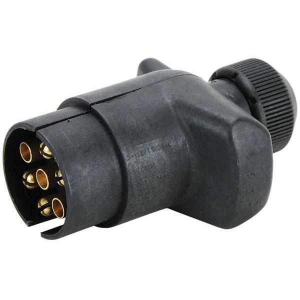 Large Round LED Indicator 7 Pin Trailer Plug