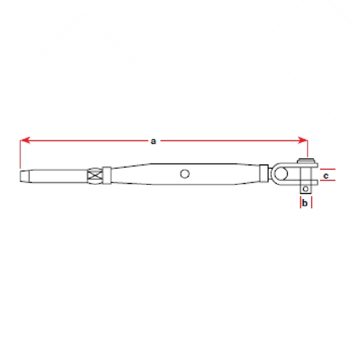 Closed Body Turnbuckle - Stainless Steel Swage and Toggle