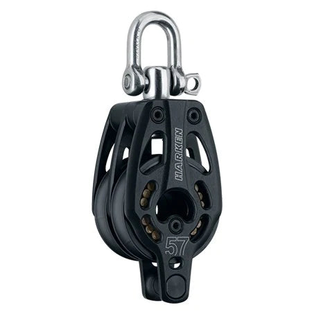 57mm Aluminum Double Block - Swivel, Becket