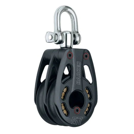 57mm Aluminum Low-Load Double Block - Swivel