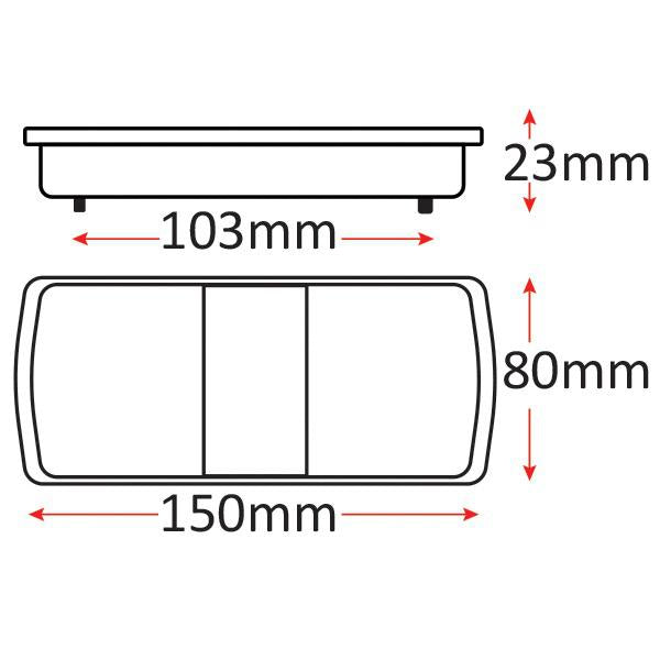 12V LED Trailer Light - Stop/Tail/Indicator