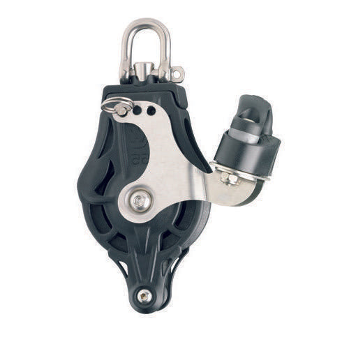 Plain Bearing Single Block Sheave Dia 45mm - Swivel Head w/ Becket & Cam