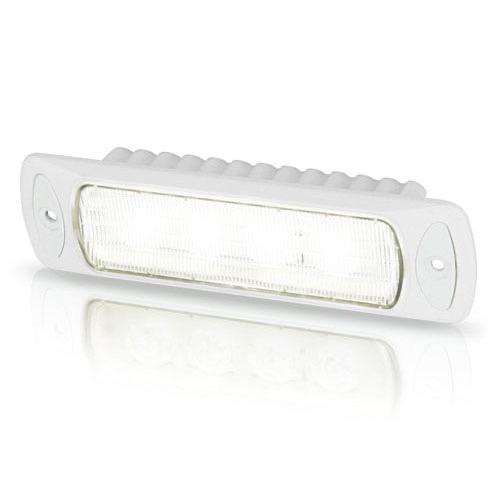 9-33V DC Sea Hawk-R LED Floodlight (Recessed) Spread Light, White Housing