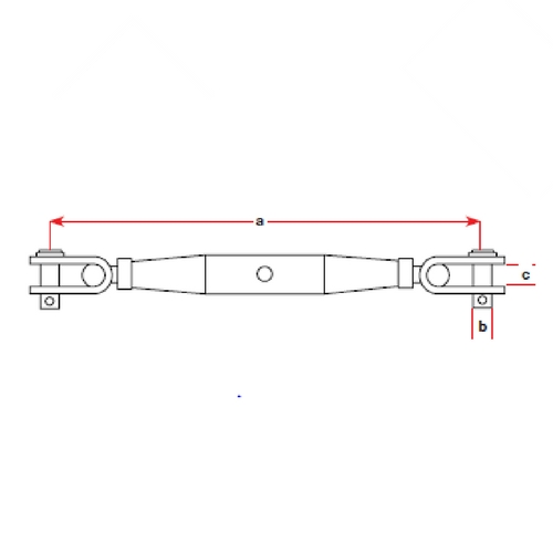 Closed Body Turnbuckle - Stainless Steel Toggle and Toggle