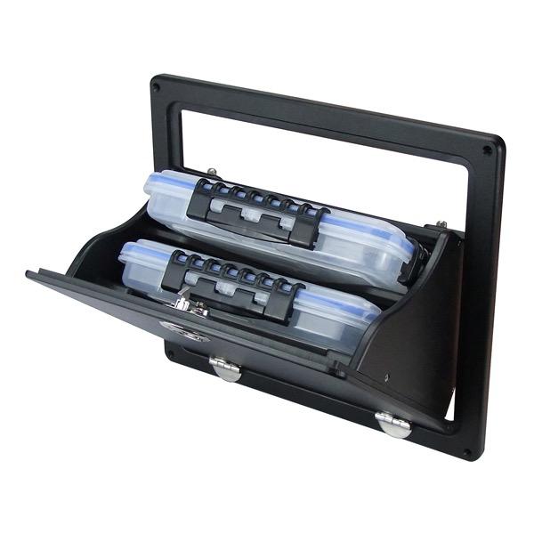 Tilt-Out Locking Tackle Storage