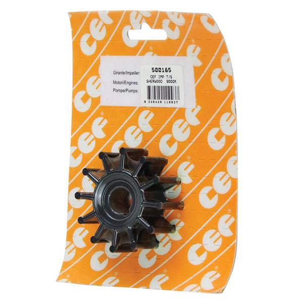 Impeller DJ Pump OE 09-106-1201/JMP OE 7172/Sheerwood OE 9000K/Westerbeke OE 302875/Yanmar OE 128620-42200