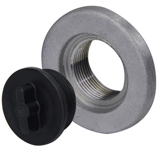 1-1/2" UNF Nylon Drain Plug & Alloy Base