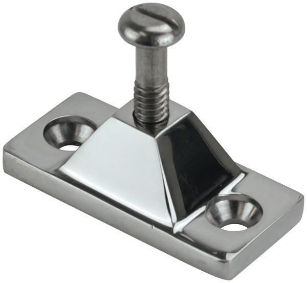 Stainless Steel Side Mount Base: 49 x 23mm