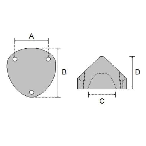 Zinc Propeller Maxi Anode