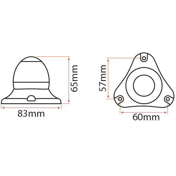 LED All Round Anchor Light - White 12V