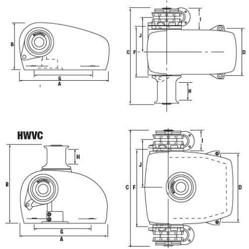 Horizontal Windlass (HWVC3500) Hydraulic DCW/DD VC