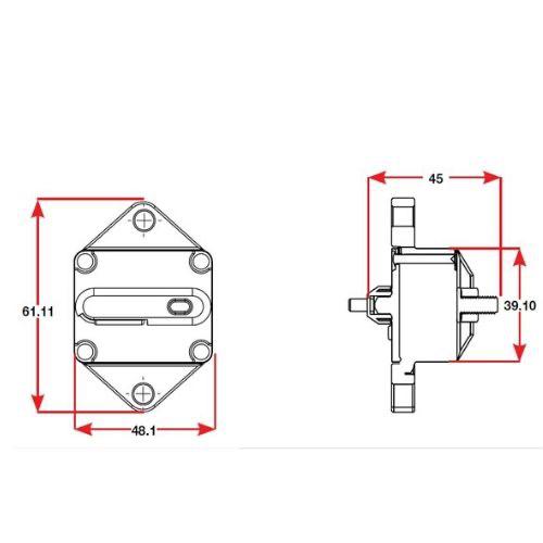 285 Series Circuit Breaker Panel Mount