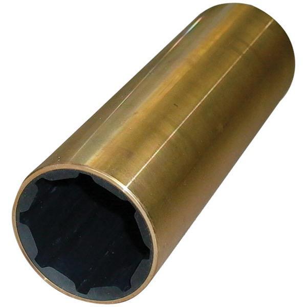 Imperial Brass Rubber Bearing - Italian Made - Shaft Dia: 3" - External Dia: 4" - Length: 12"